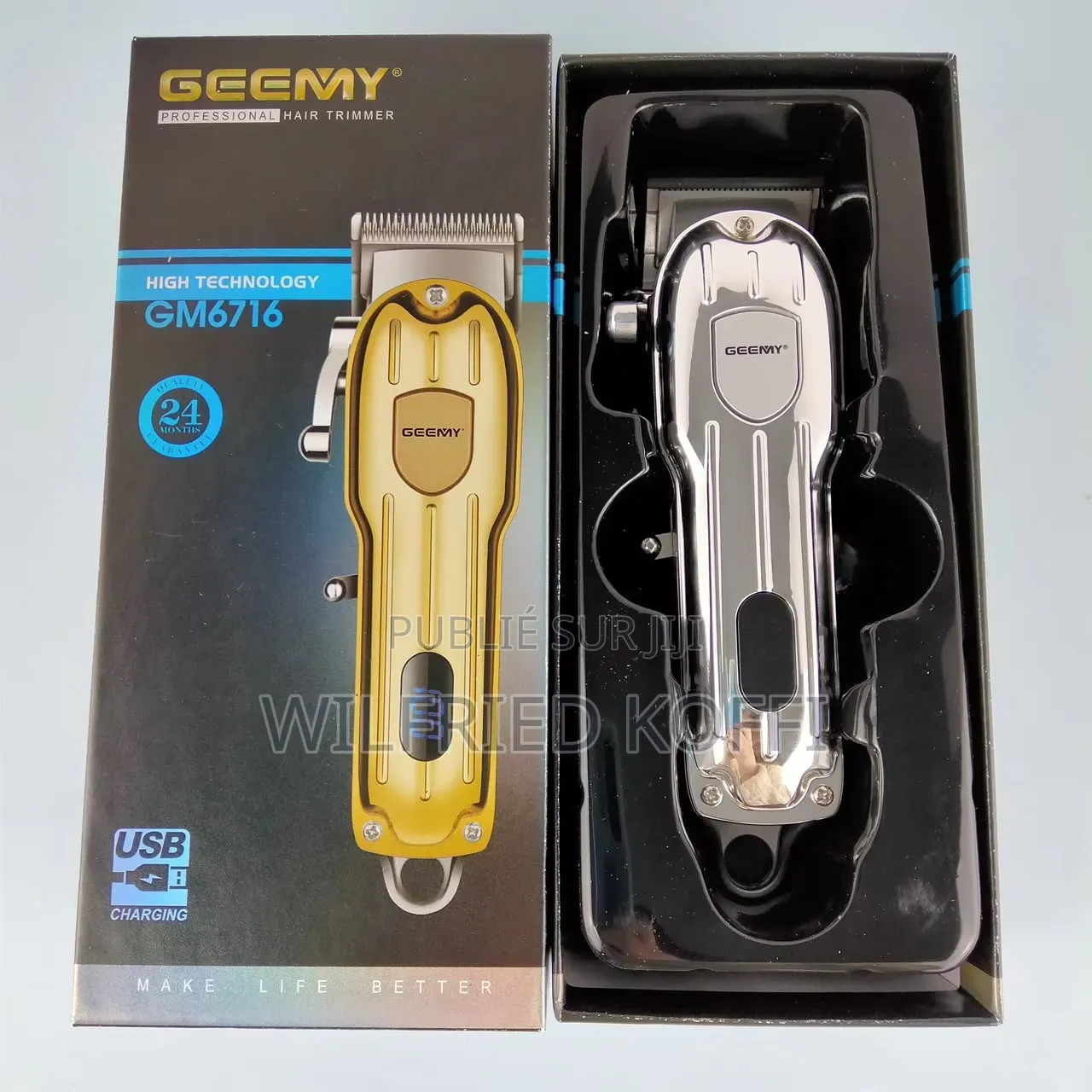 Tondeuse Professionnelle Rechargeable GEEMY GM6716
