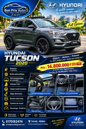 Hyundai Tucson Limited AWD 2020 Noir Mat