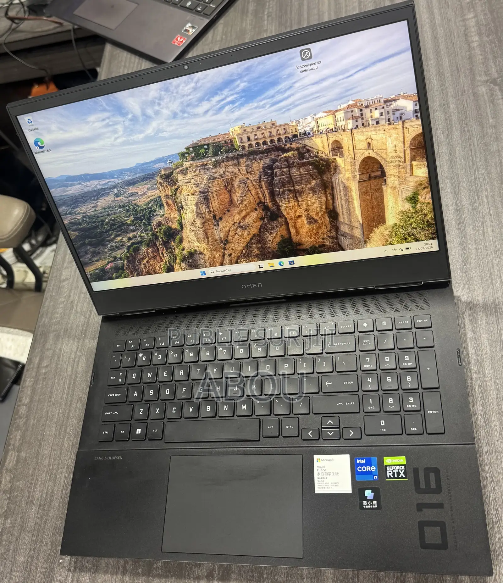Ordinateur portable HP Omen 16 16GB Intel Core i7 SSD 512GB