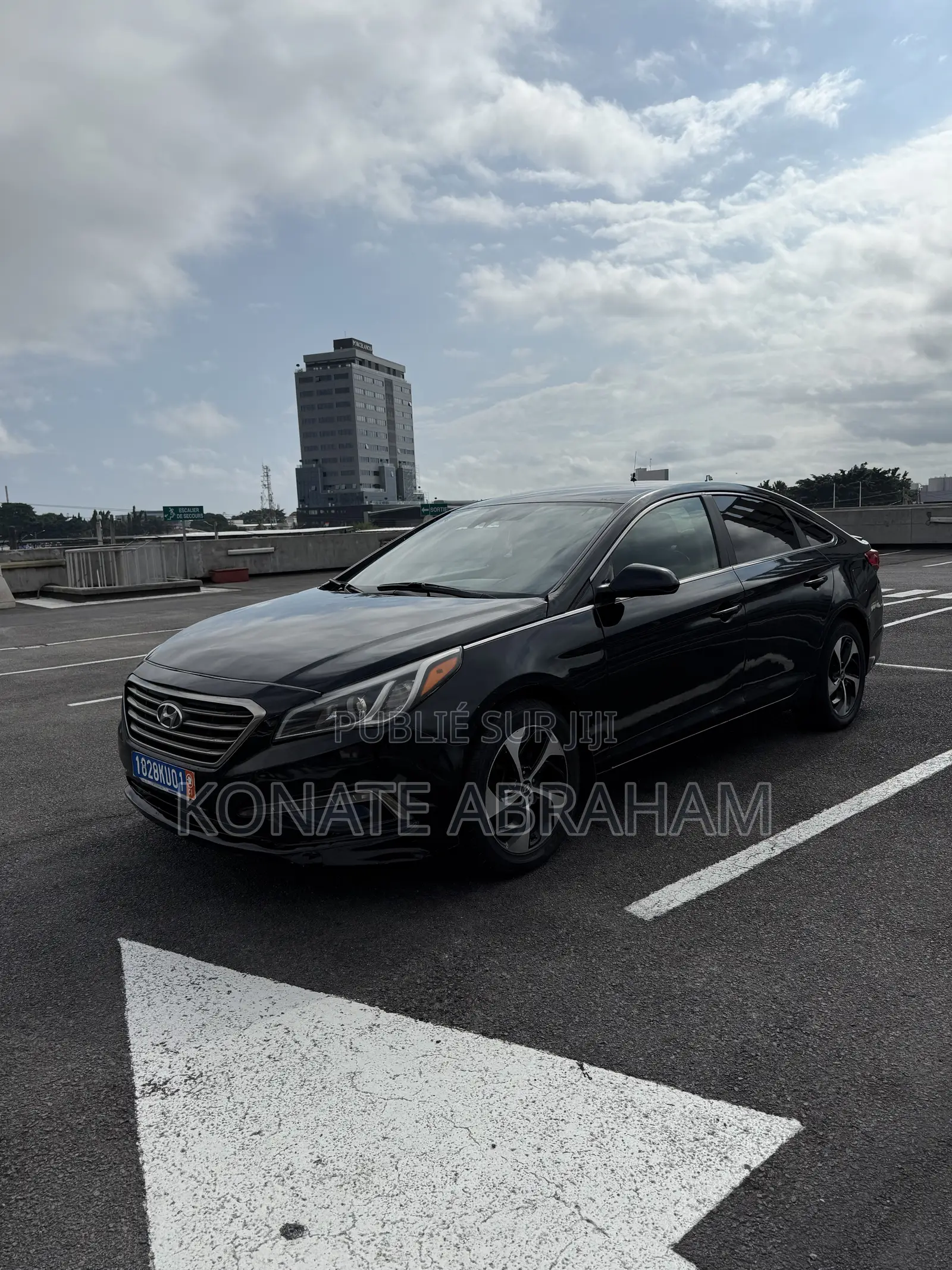 Hyundai Sonata Limited 2.0T Seban (2.0L 4cyl 6A) 2016 Noir