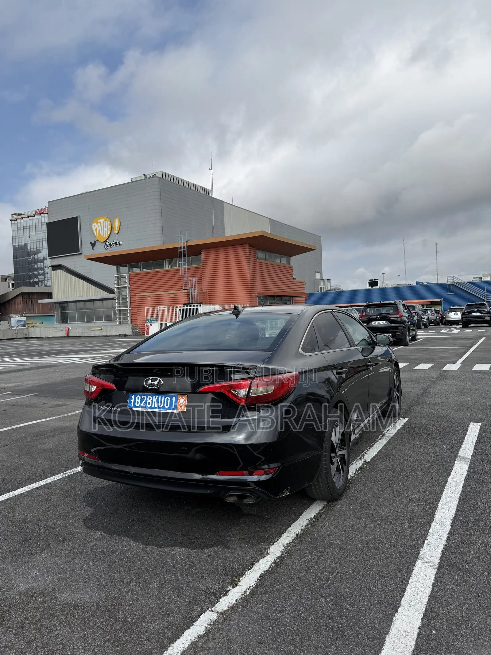Hyundai Sonata Limited 2.0T Seban (2.0L 4cyl 6A) 2016 Noir