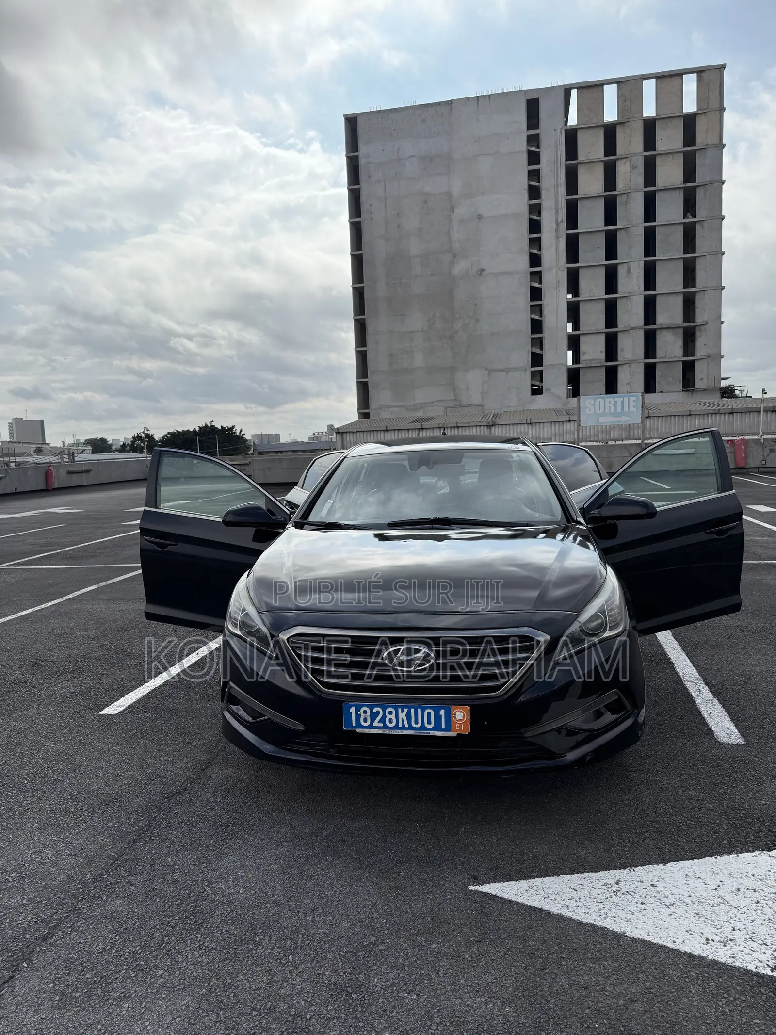 Hyundai Sonata Limited 2.0T Seban (2.0L 4cyl 6A) 2016 Noir