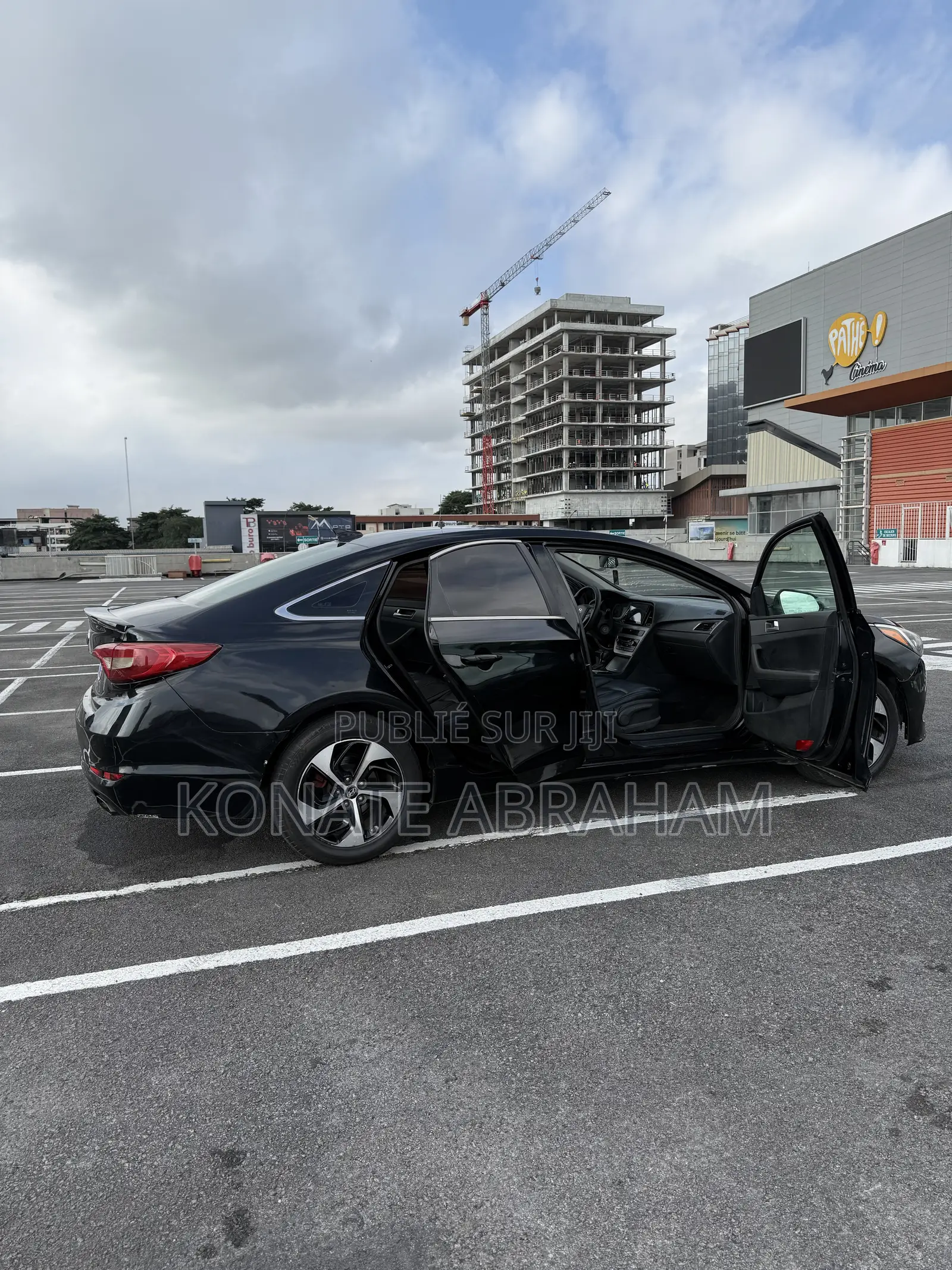 Hyundai Sonata Limited 2.0T Seban (2.0L 4cyl 6A) 2016 Noir