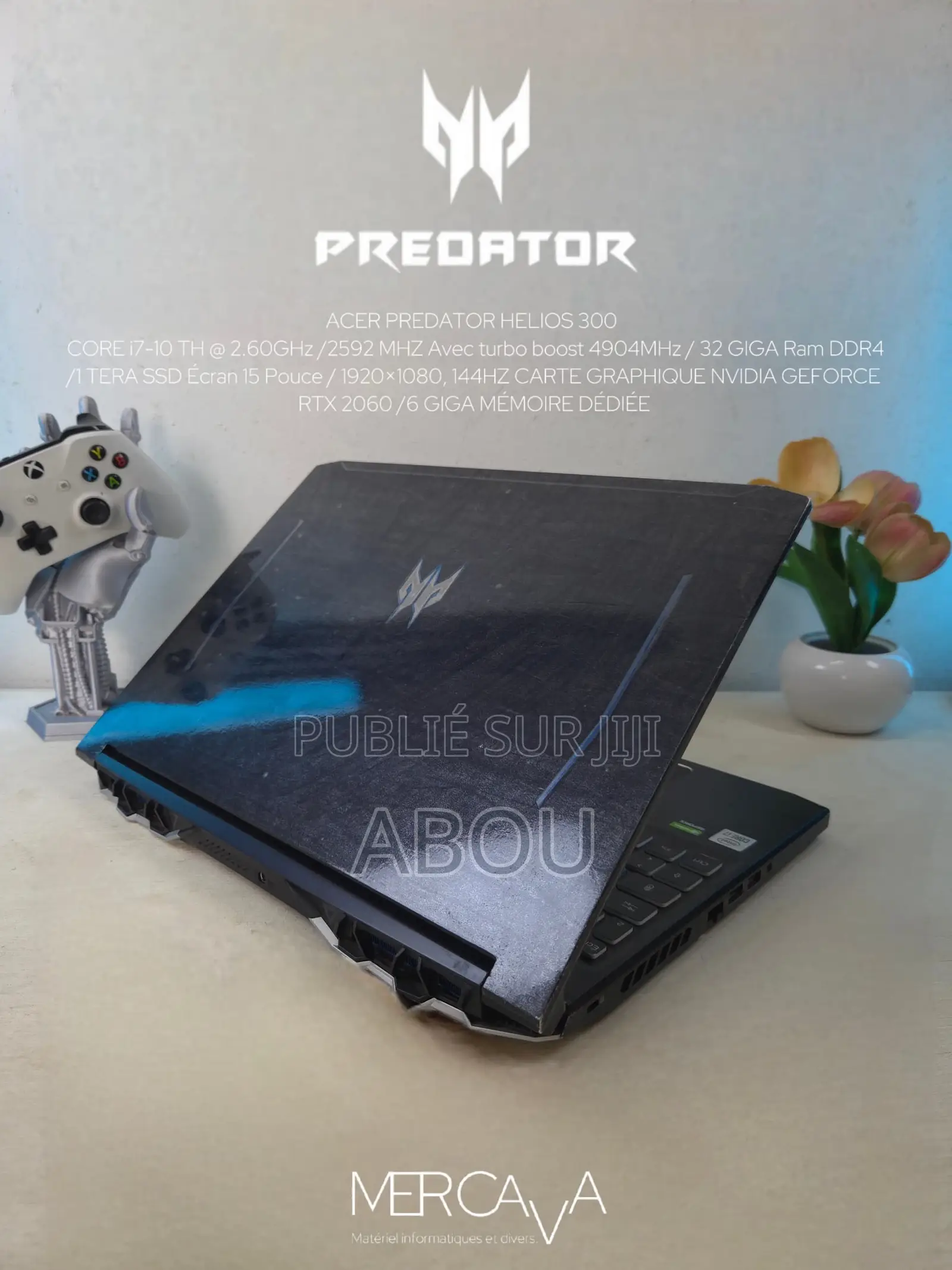Ordinateur portable Acer Predator Helios 300 32GB Intel Core i7 SSD 1T