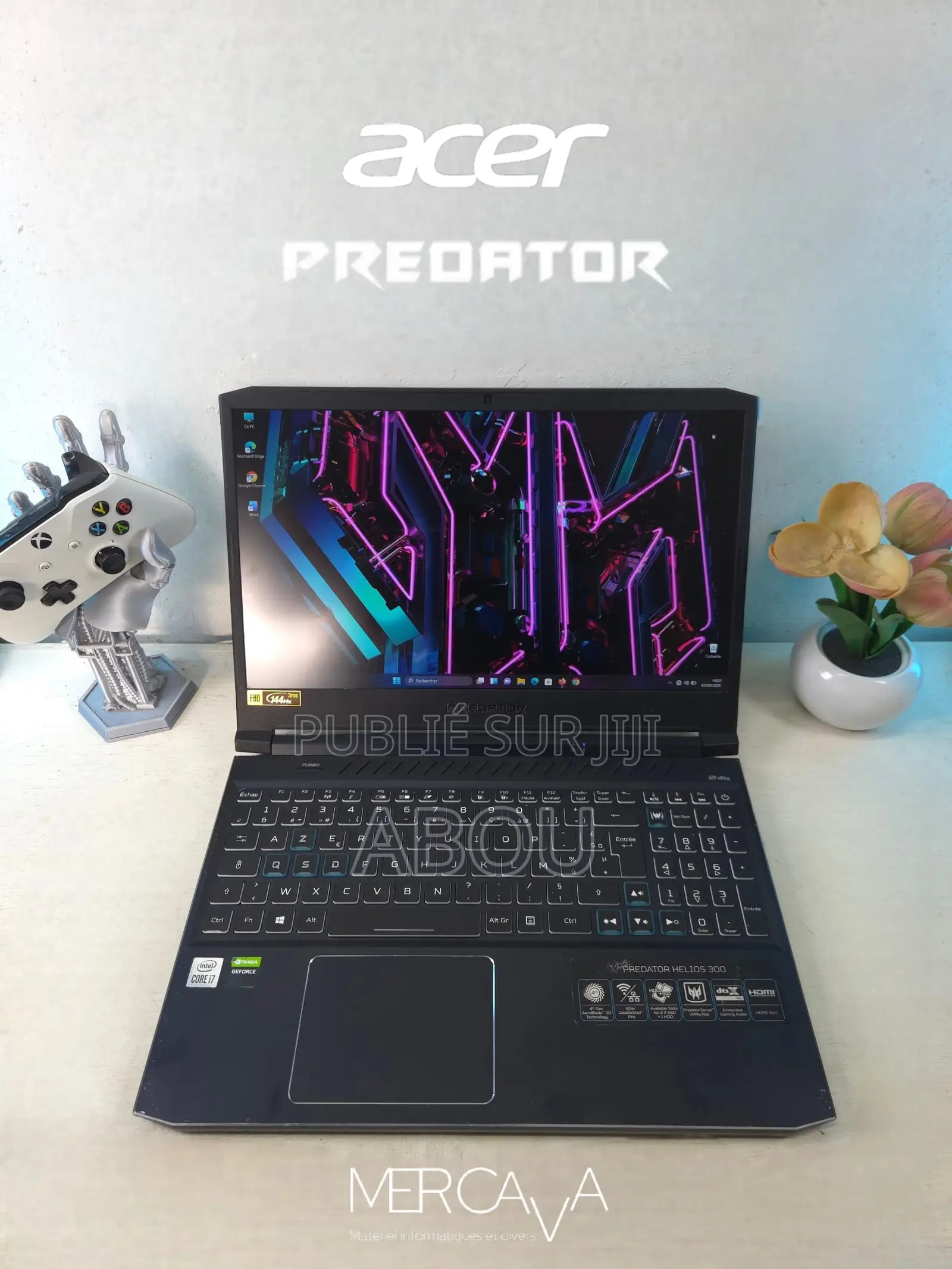 Ordinateur portable Acer Predator Helios 300 32GB Intel Core i7 SSD 1T