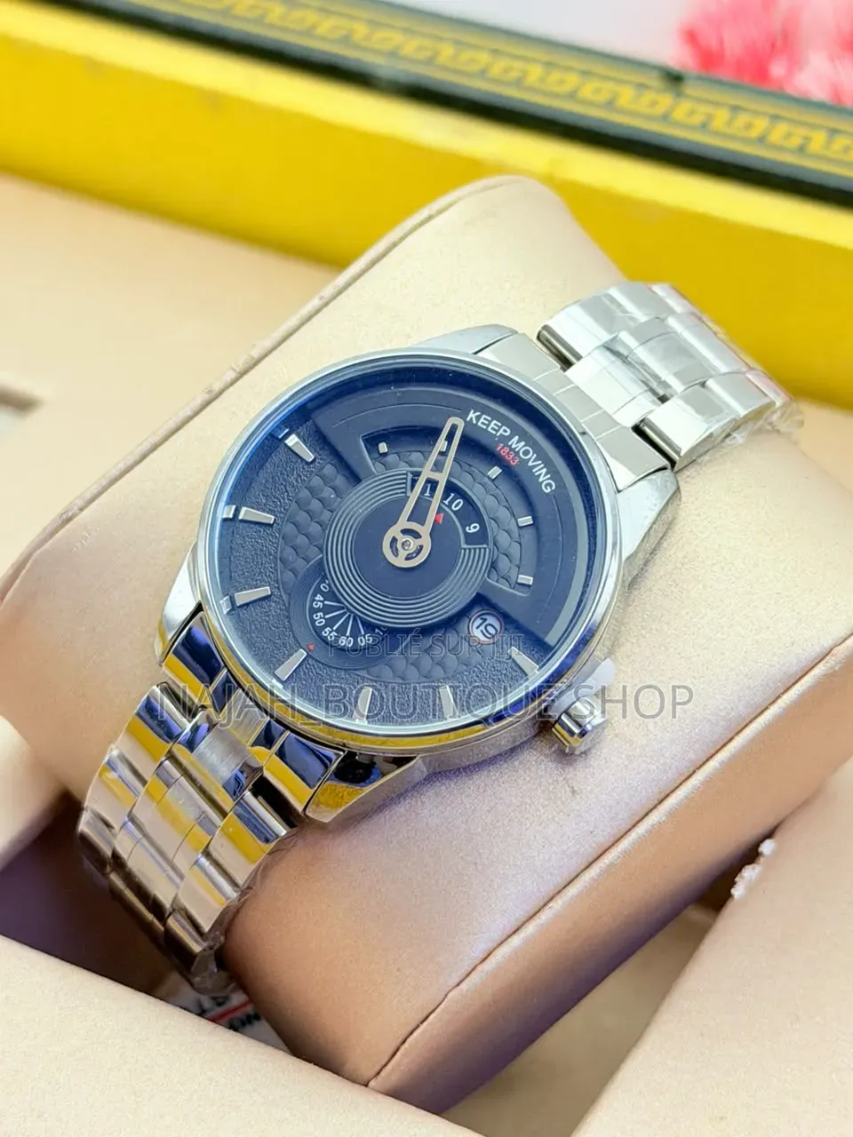 Keep Moving Montre Homme De Luxe Quartz Analogique