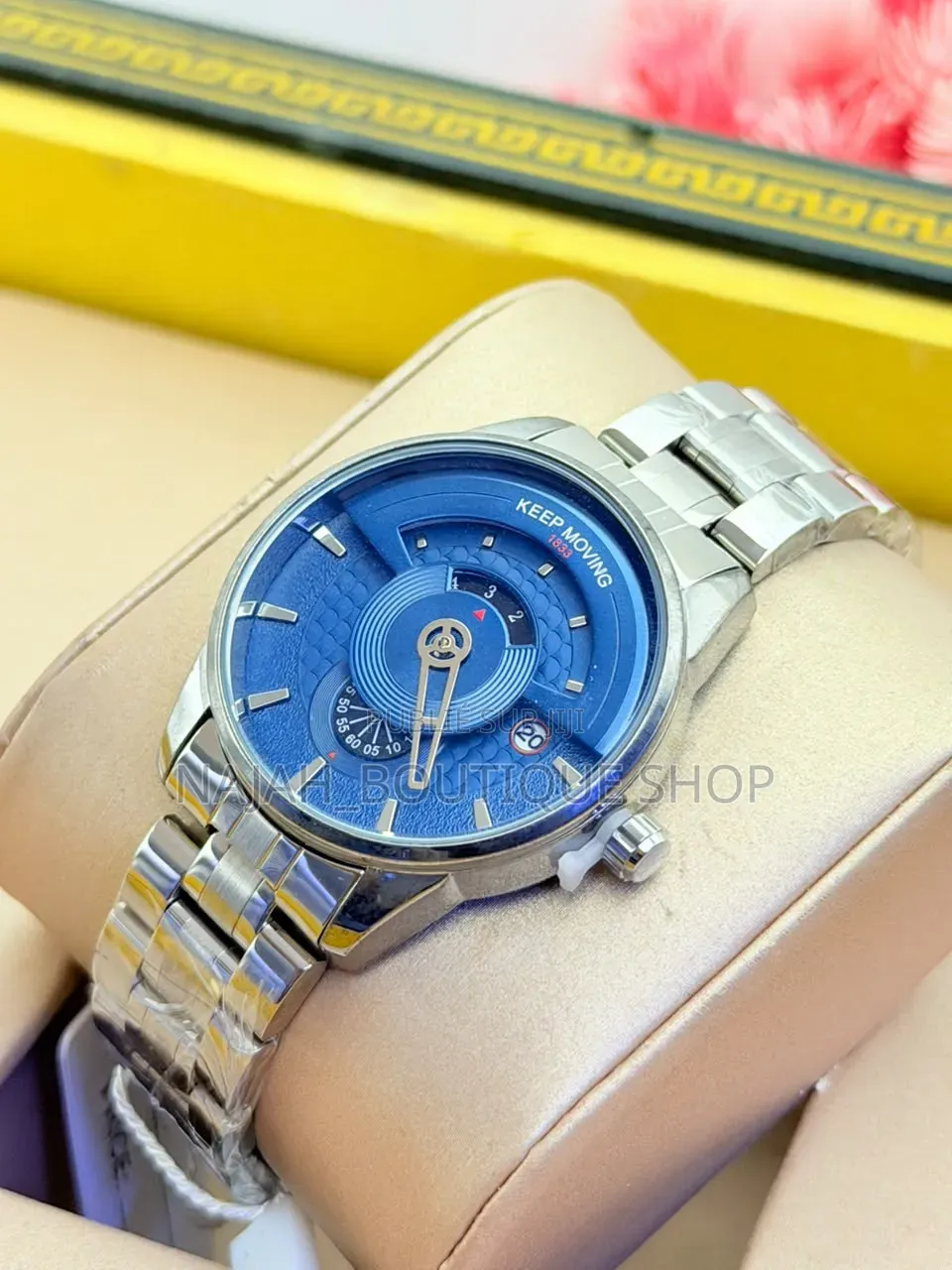 Keep Moving Montre Homme De Luxe Quartz Analogique