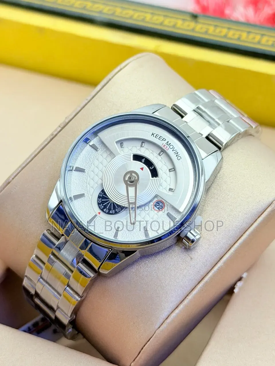 Keep Moving Montre Homme De Luxe Quartz Analogique