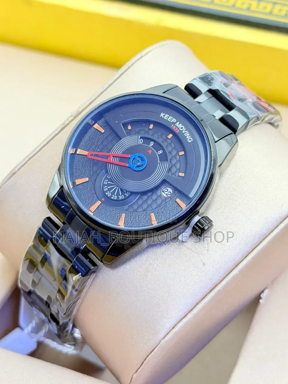 Keep Moving Montre Homme De Luxe Quartz Analogique