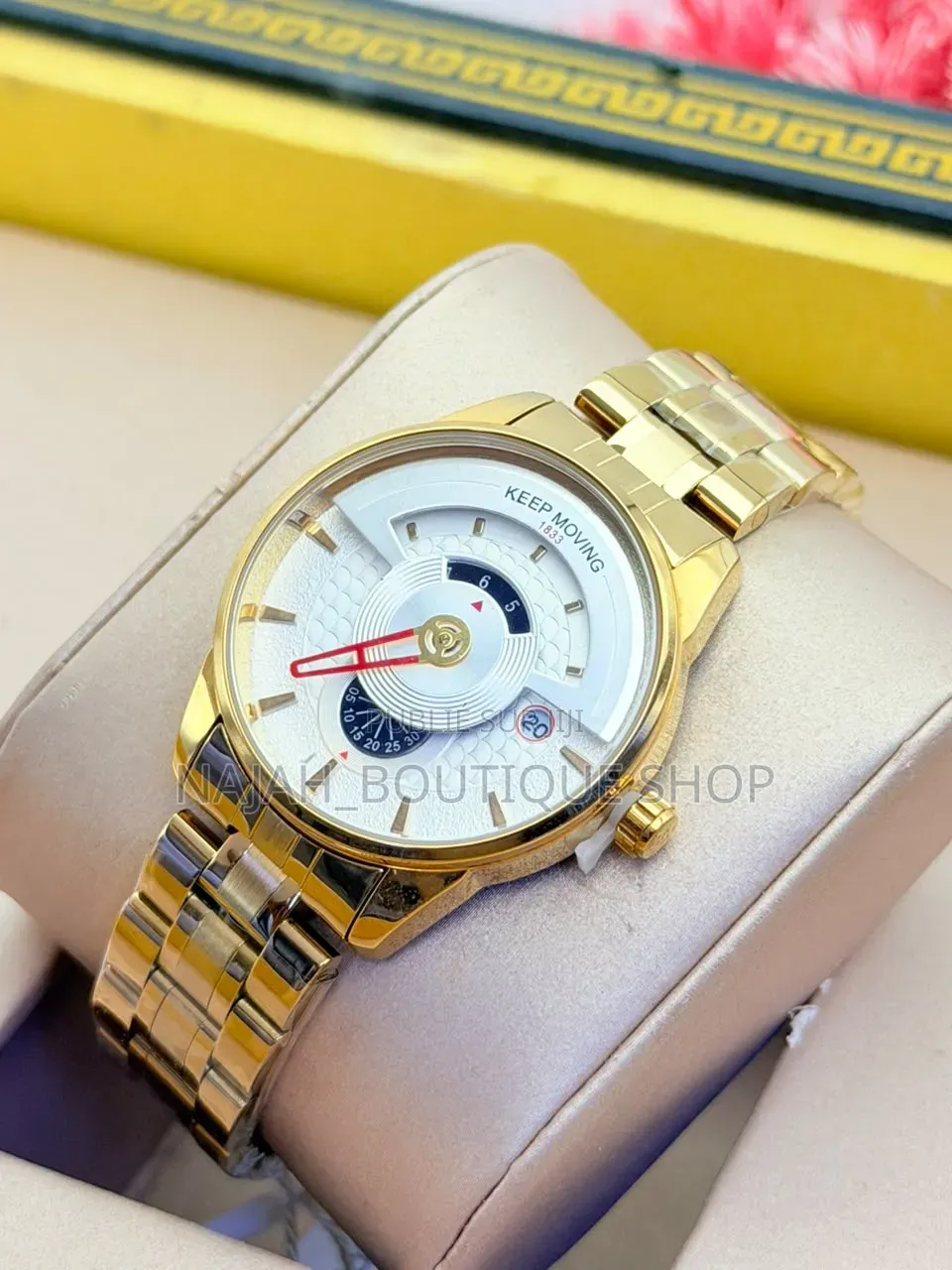 Keep Moving Montre Homme De Luxe Quartz Analogique