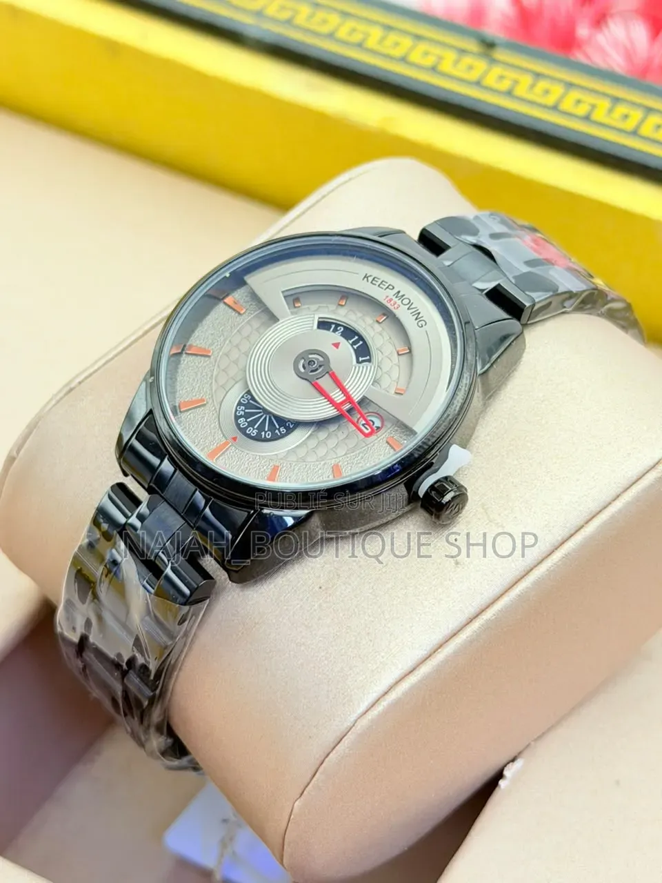 Keep Moving Montre Homme De Luxe Quartz Analogique
