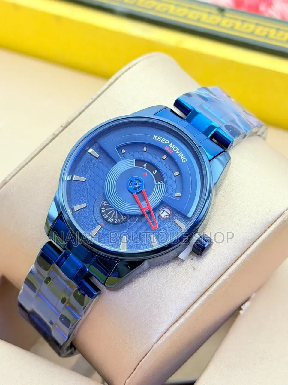 Keep Moving Montre Homme De Luxe Quartz Analogique