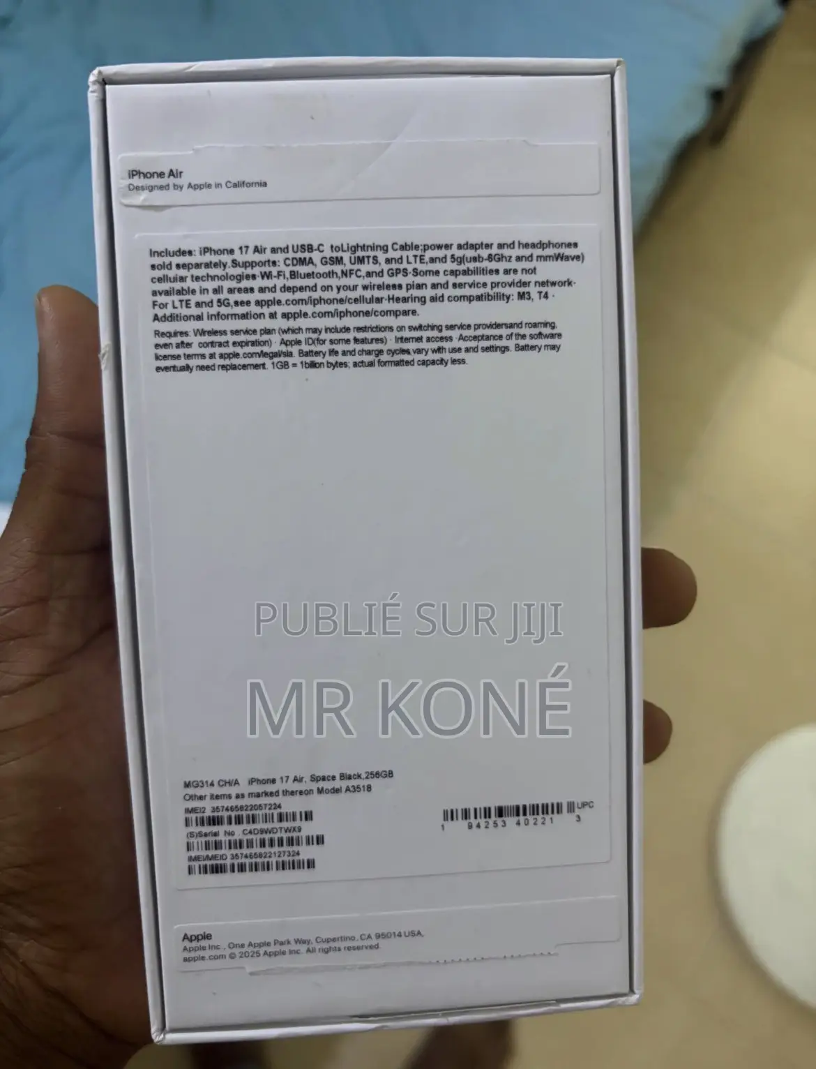 Nouveau Pomme iPhone 17 256 GB Noir
