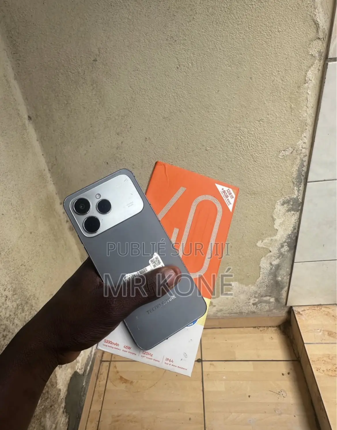 Nouveau Tecno Spark 40 128 GB Gris