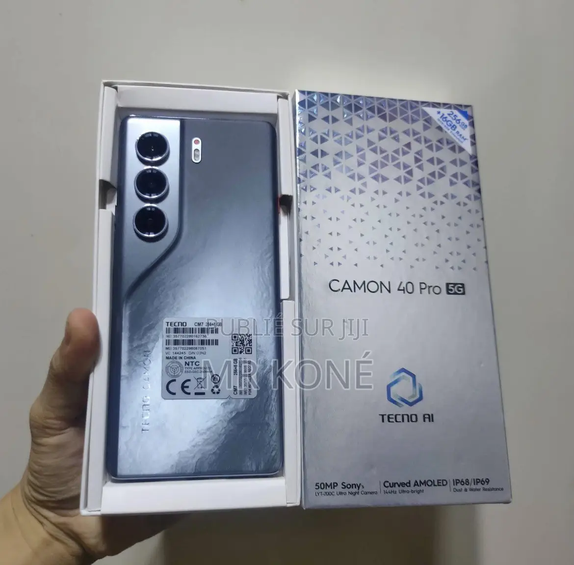 Nouveau Tecno Camon 40 256 GB Gris