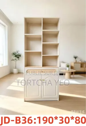 Bibliothèque Élégante Blanche – Design Unique Raffiné