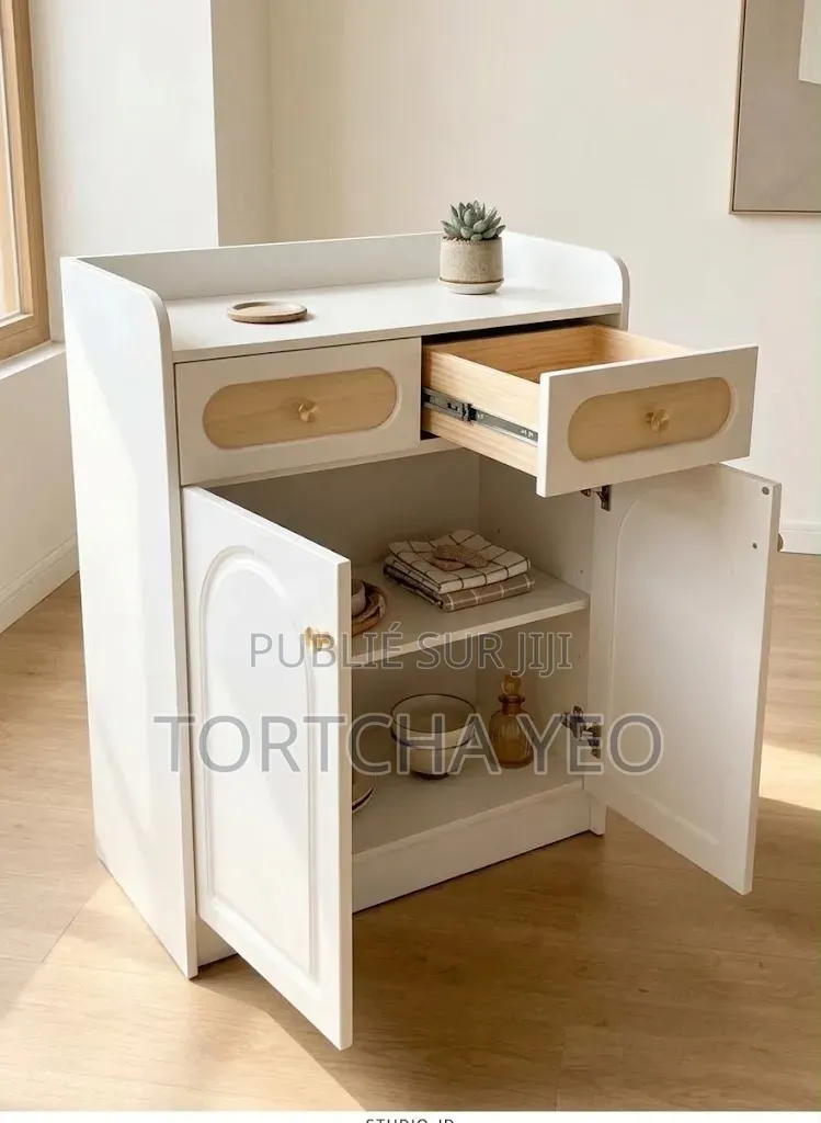  Buffet Blanc JD-A12 – Charme Intemporel, Style Irrésistible