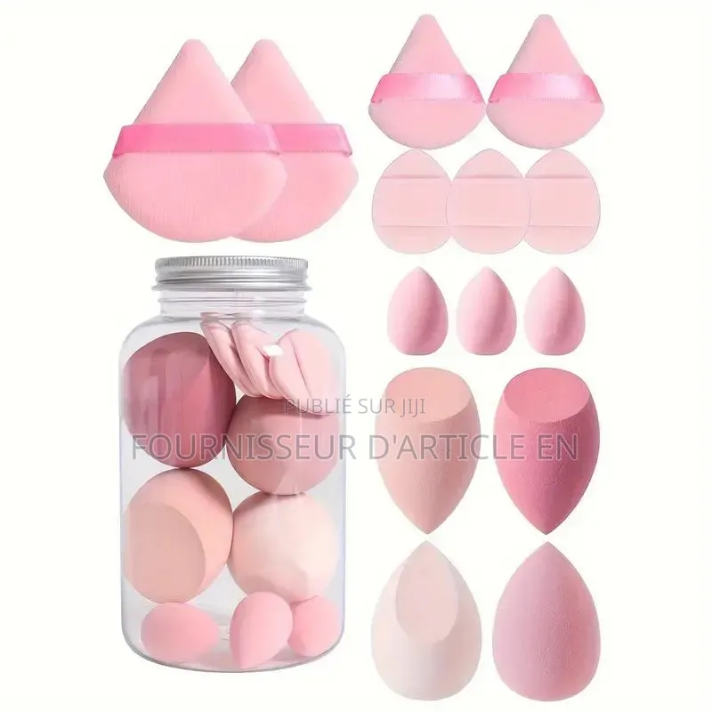 Ensemble De 14 Pièces Comprenant Une Éponge À Maquillage