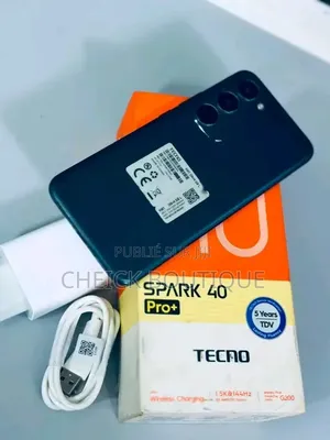 Nouveau Tecno Spark 40 Pro+ 256 GB Bleu