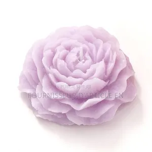 Bougie Décorative en Forme De Pivoine Parfumée.