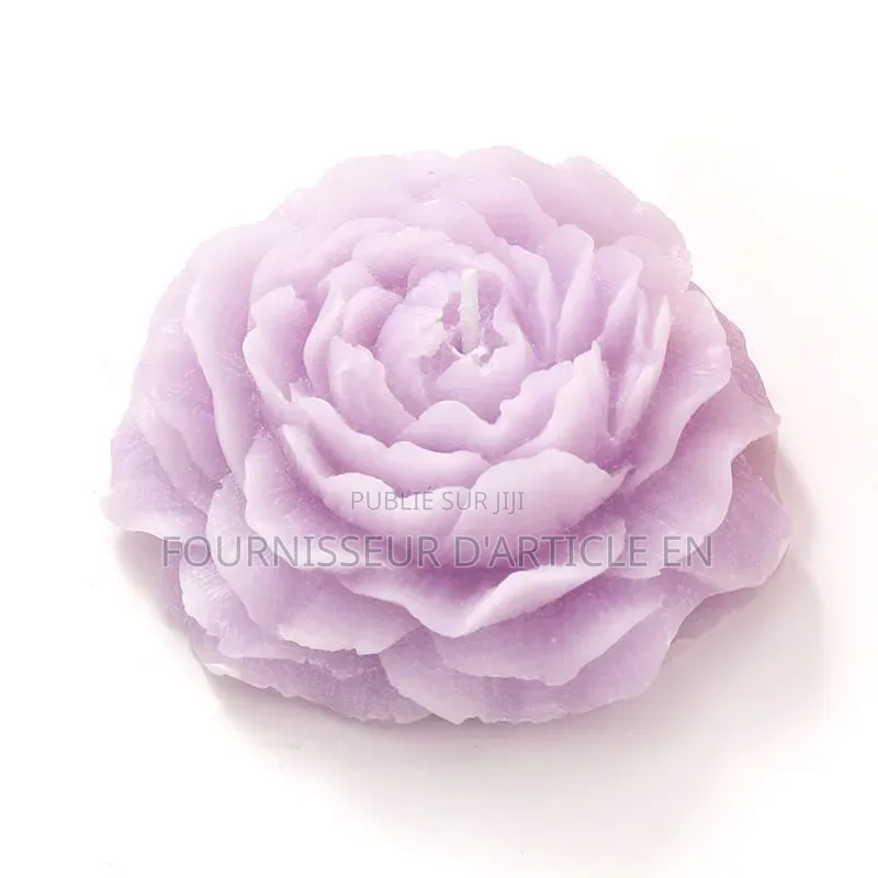 Bougie Décorative en Forme De Pivoine Parfumée.