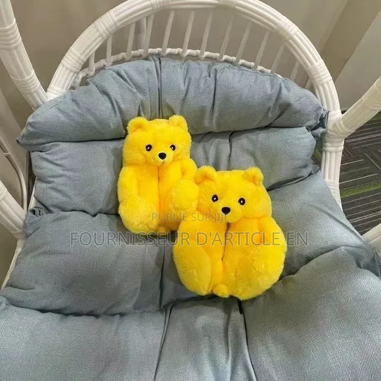 Chaussure Pantoufles Ours en Peluche.