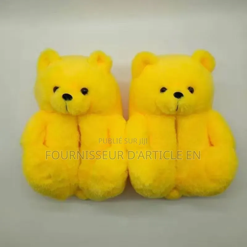 Chaussure Pantoufles Ours en Peluche.