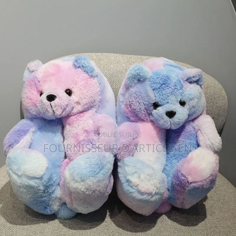 Chaussure Pantoufles Ours en Peluche.