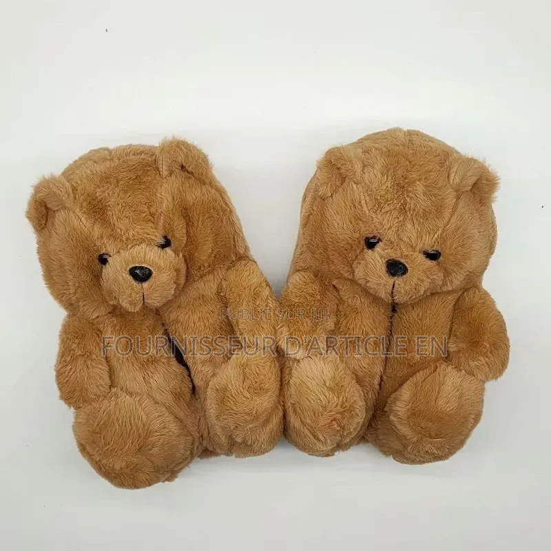 Chaussure Pantoufles Ours en Peluche.
