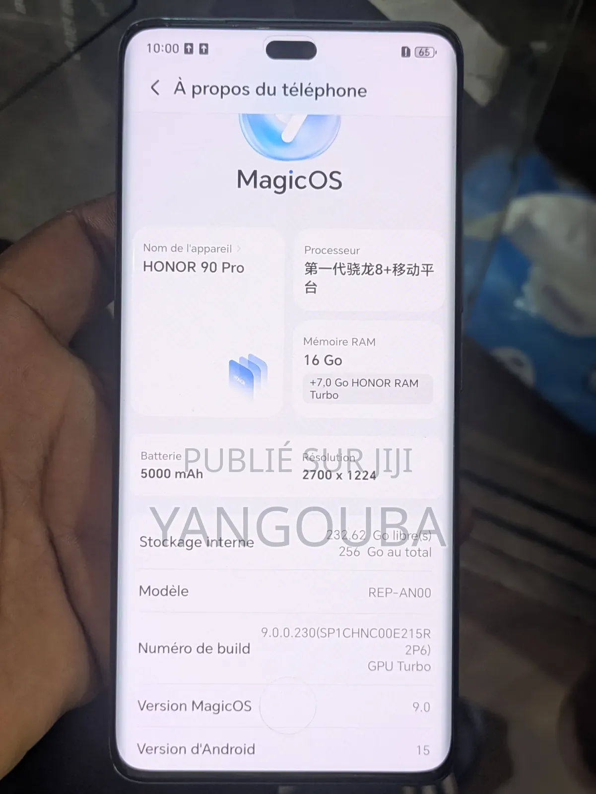 Honor 90 Pro 256 GB Gris