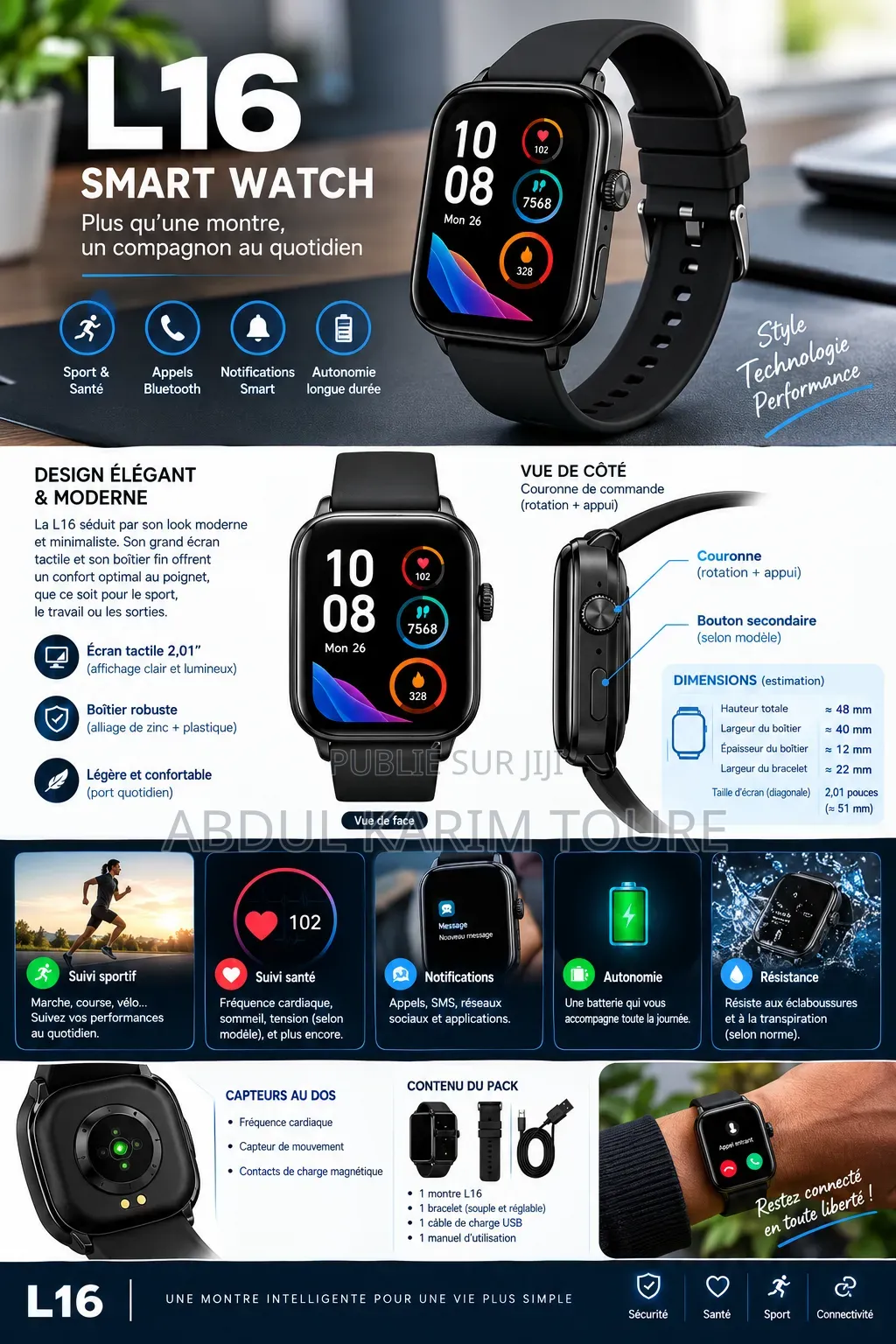 Smart Watch L16