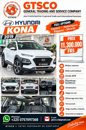 Hyundai Kona 2019 Blanc