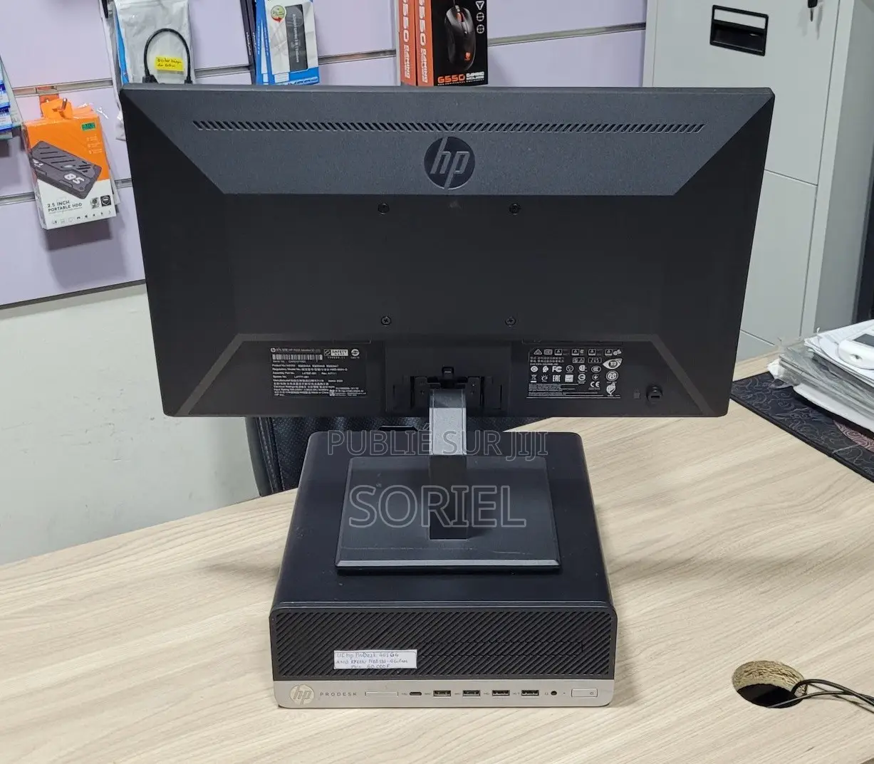 Ordinateur de bureau HP ProDesk 400 G4 8GB Intel Core i3 SSD 256GB