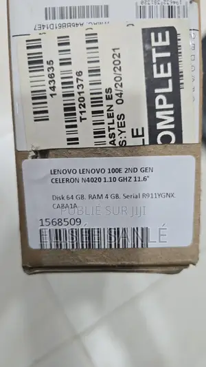 Nouveau Ordinateur portable Lenovo 100e 4GB Intel Celeron SSD 60GB