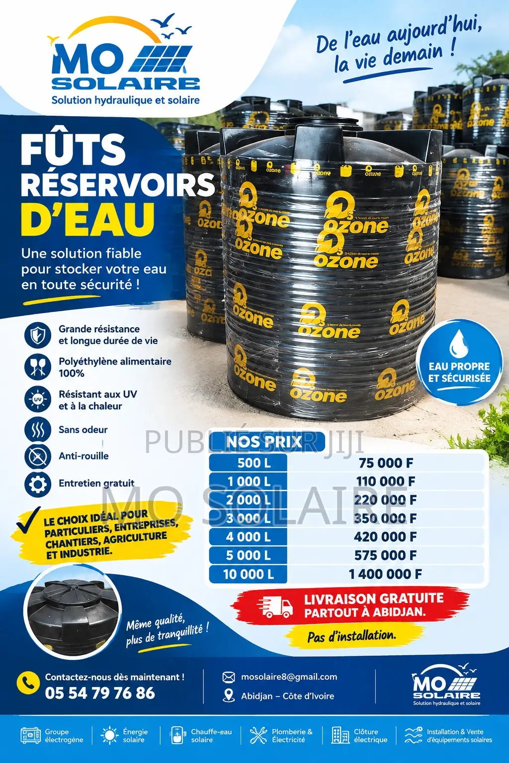 Cuve d'Eau