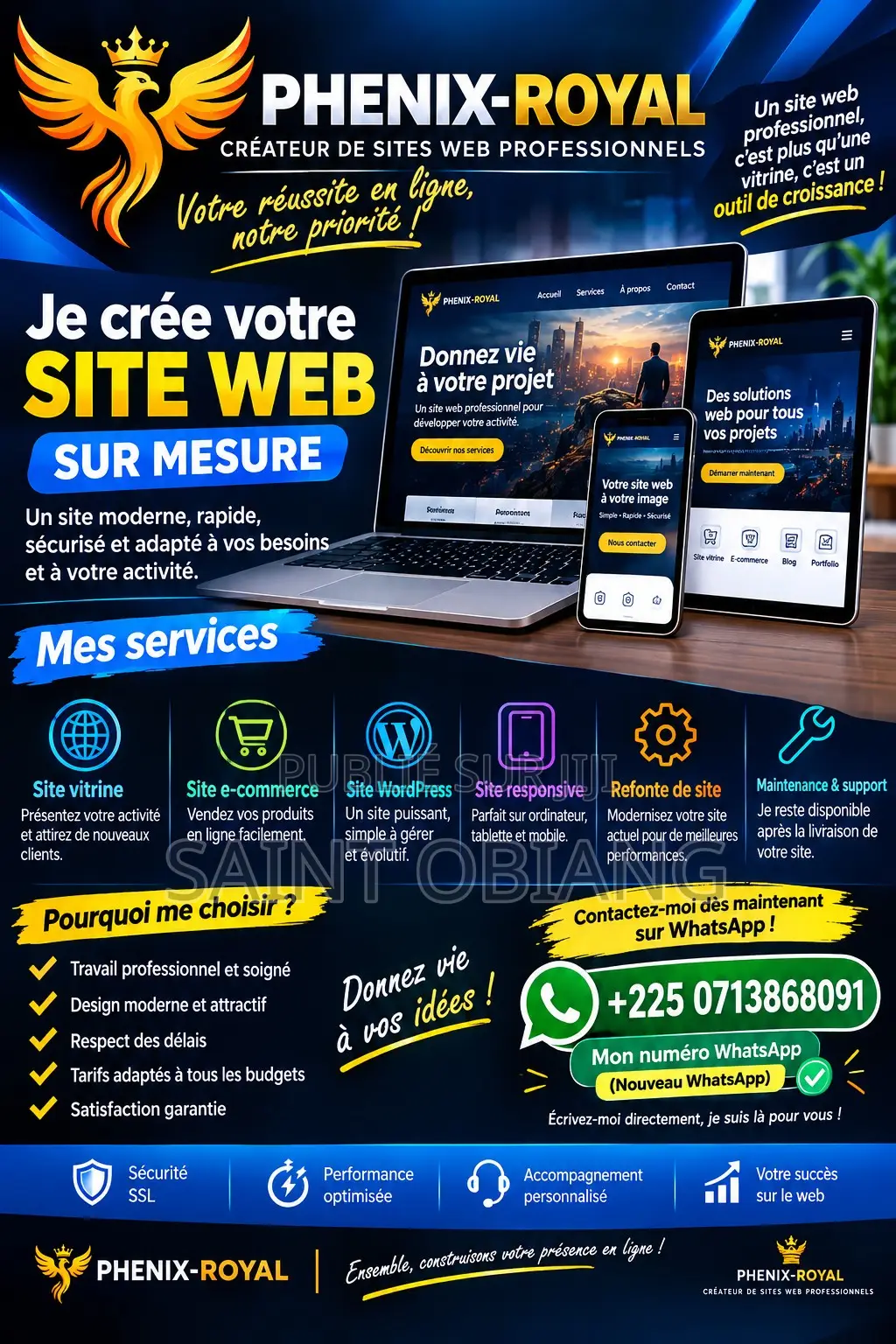 Creation Site Web Pro Sur Mesure PHENIX-ROYAL