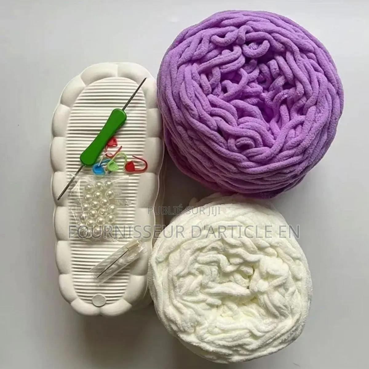 Kit De Matériaux Pour Chaussons Crochetés