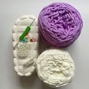 Kit De Matériaux Pour Chaussons Crochetés