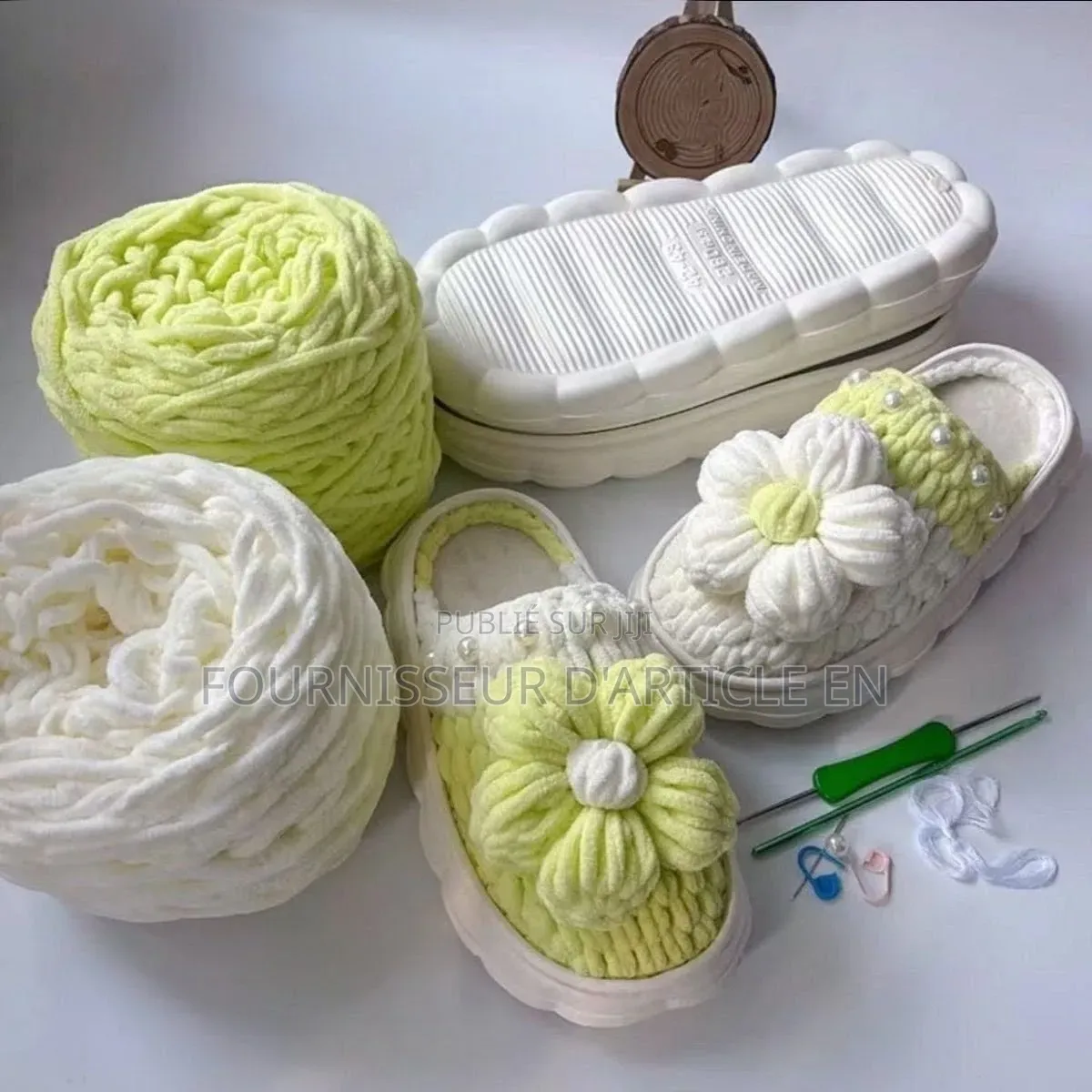 Kit De Matériaux Pour Chaussons Crochetés