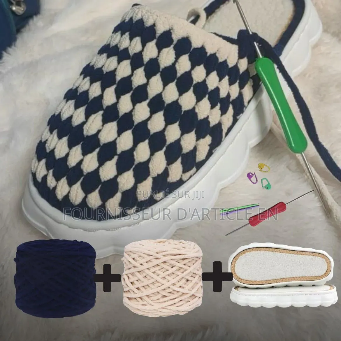 Kit De Matériaux Pour Chaussons Crochetés