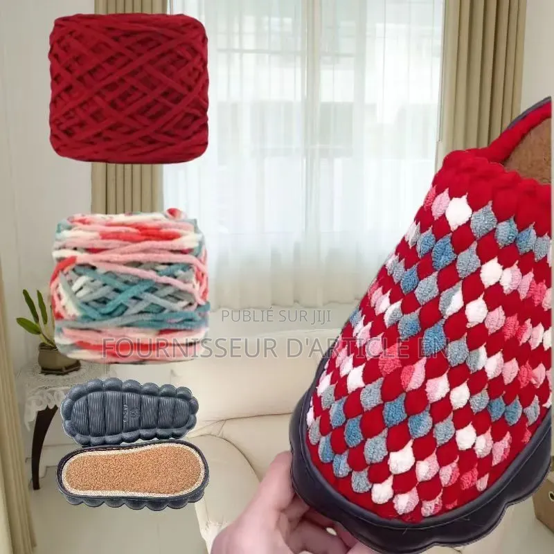 Kit De Matériaux Pour Chaussons Crochetés