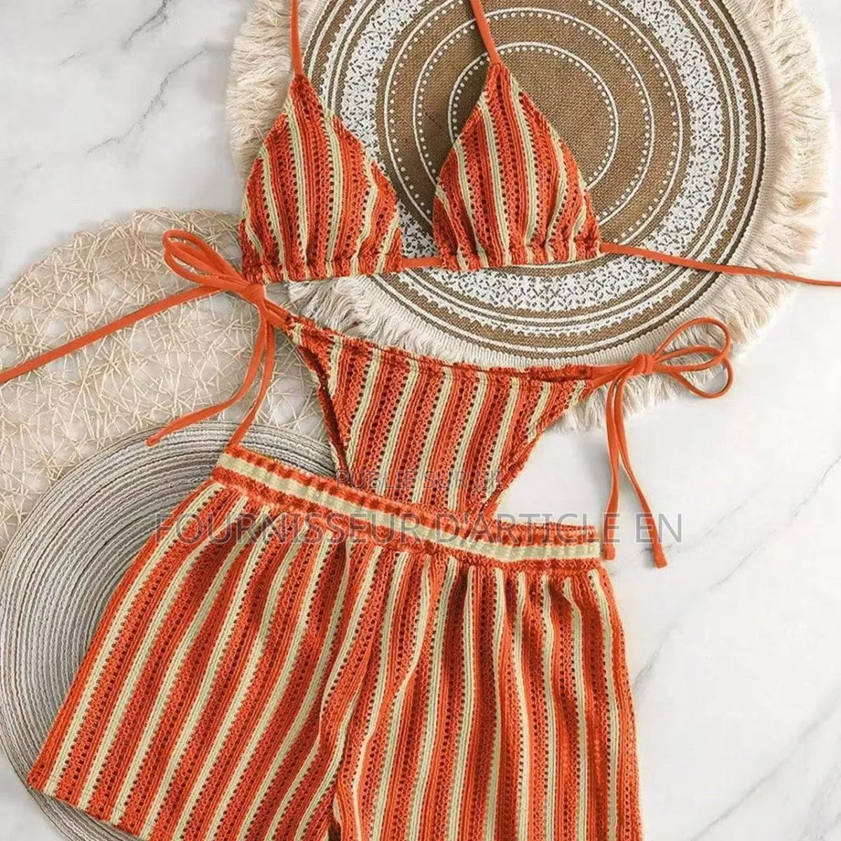 Ensemble Bikini Trois Pièces Simia Pour Femme.