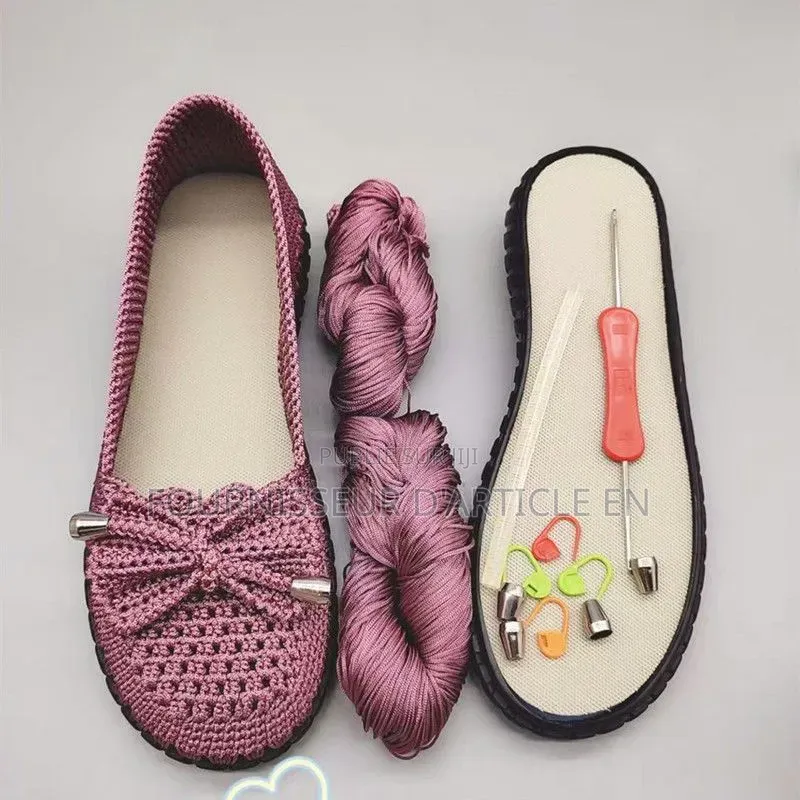 Kit De Matériaux Semi-Finis Pour Chaussures Tissées À La Main.