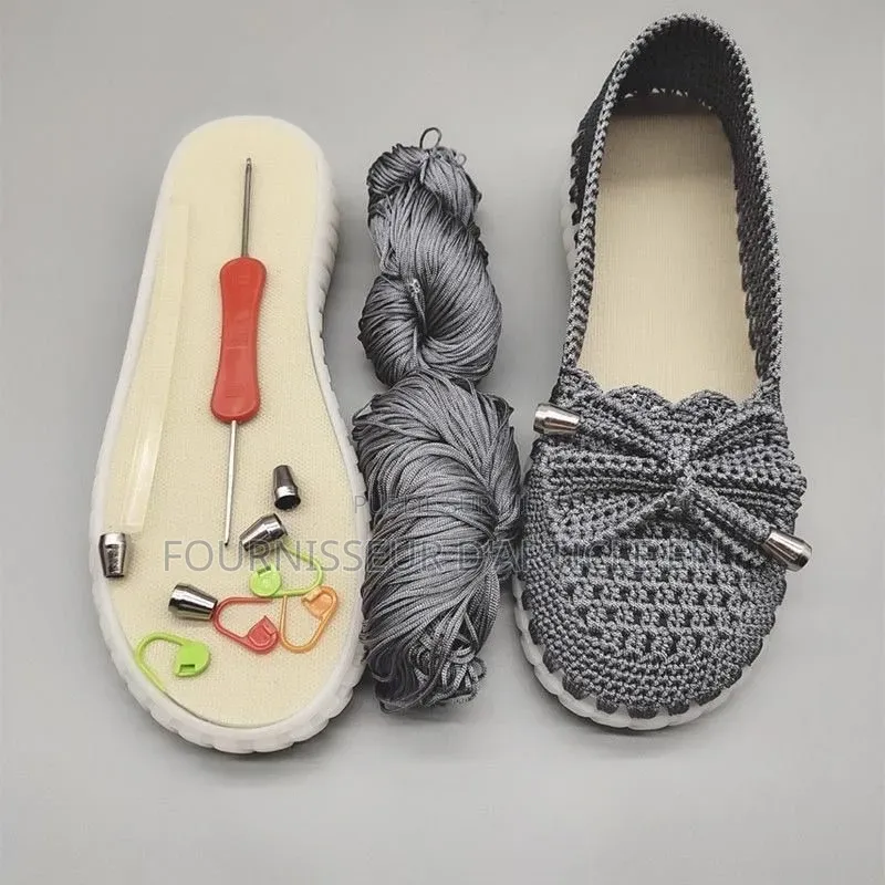 Kit De Matériaux Semi-Finis Pour Chaussures Tissées À La Main.
