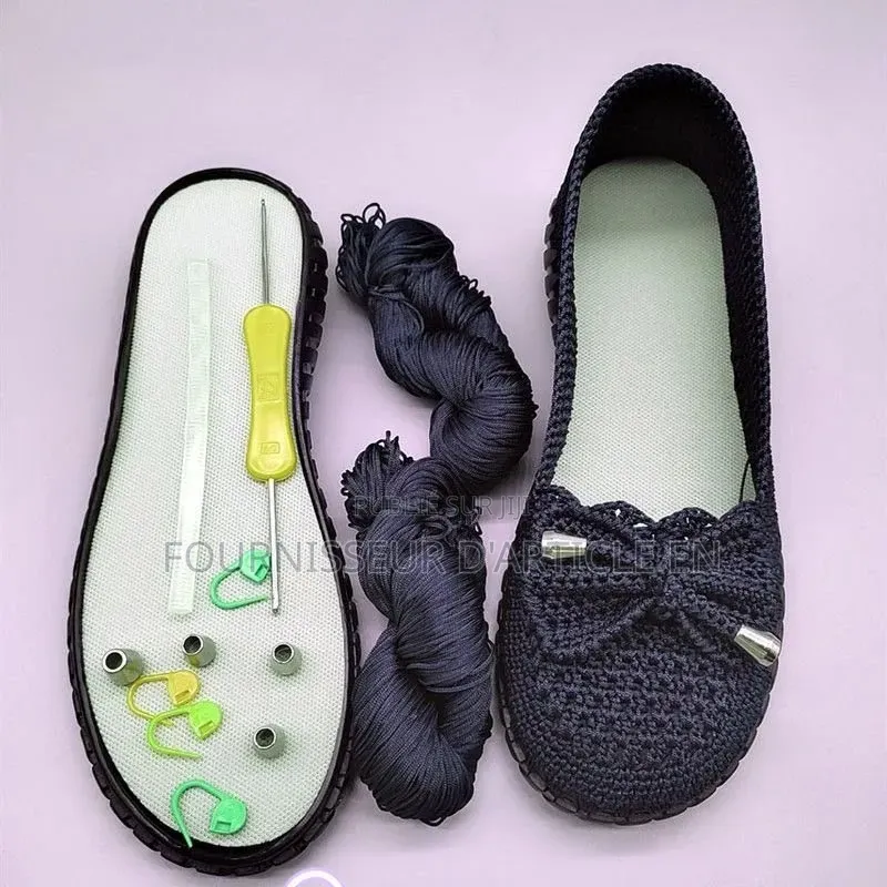 Kit De Matériaux Semi-Finis Pour Chaussures Tissées À La Main.