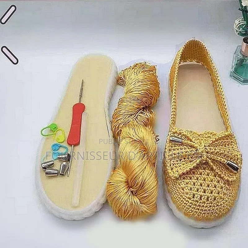 Kit De Matériaux Semi-Finis Pour Chaussures Tissées À La Main.