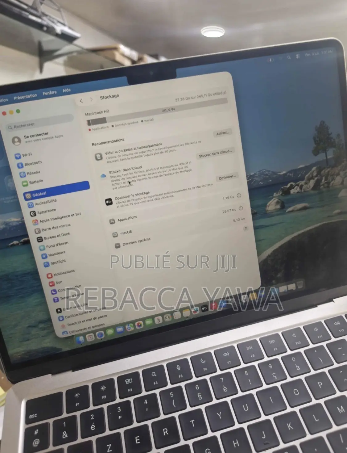 Nouveau Pomme MacBook Air 2025 M4 16GB Intel Core i9 eMMC 512GB