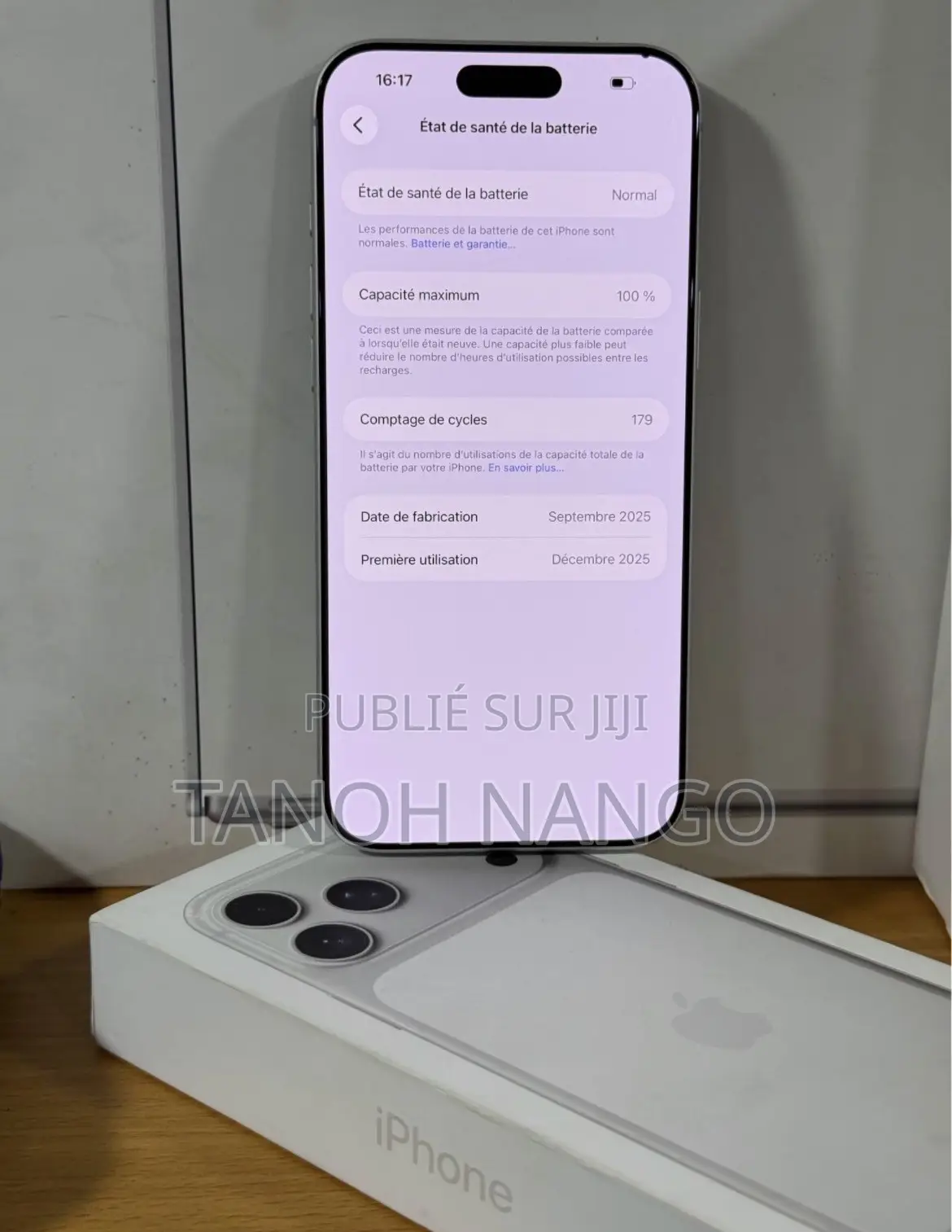 Pomme iPhone 17 Pro Max 256 GB Blanc