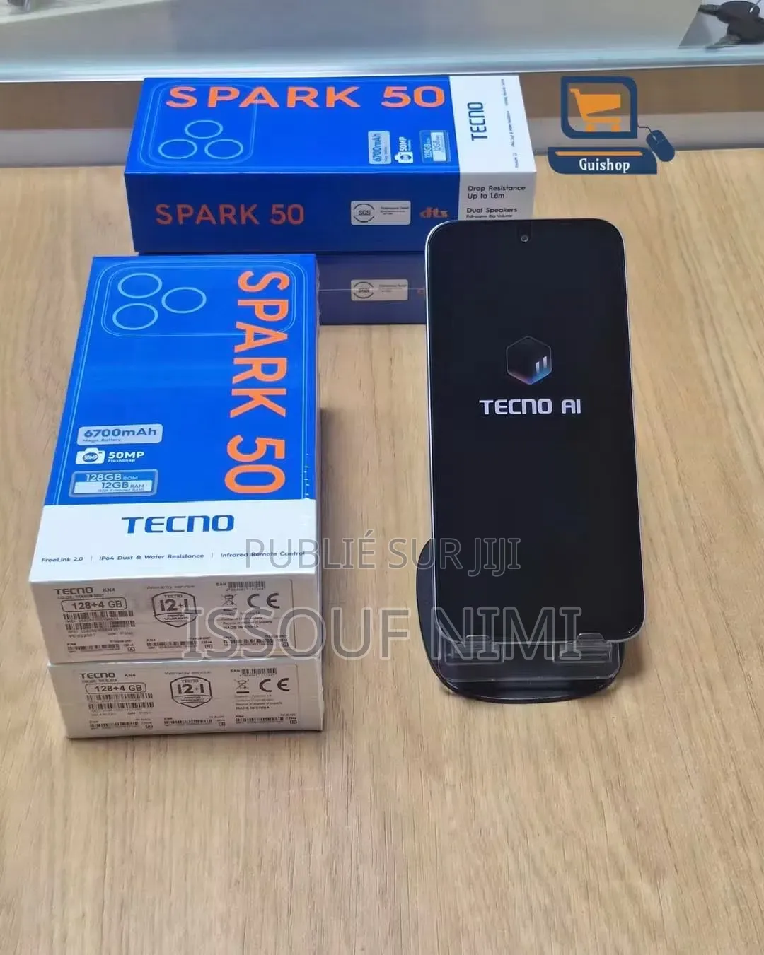 Nouveau Tecno Spark 50 128 GB Noir