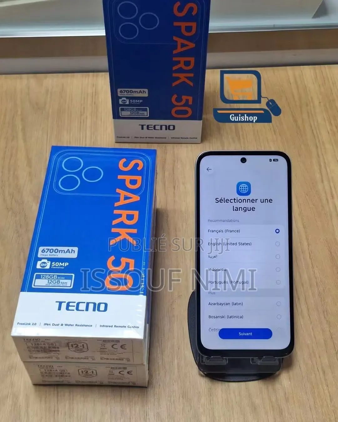 Nouveau Tecno Spark 50 128 GB Noir